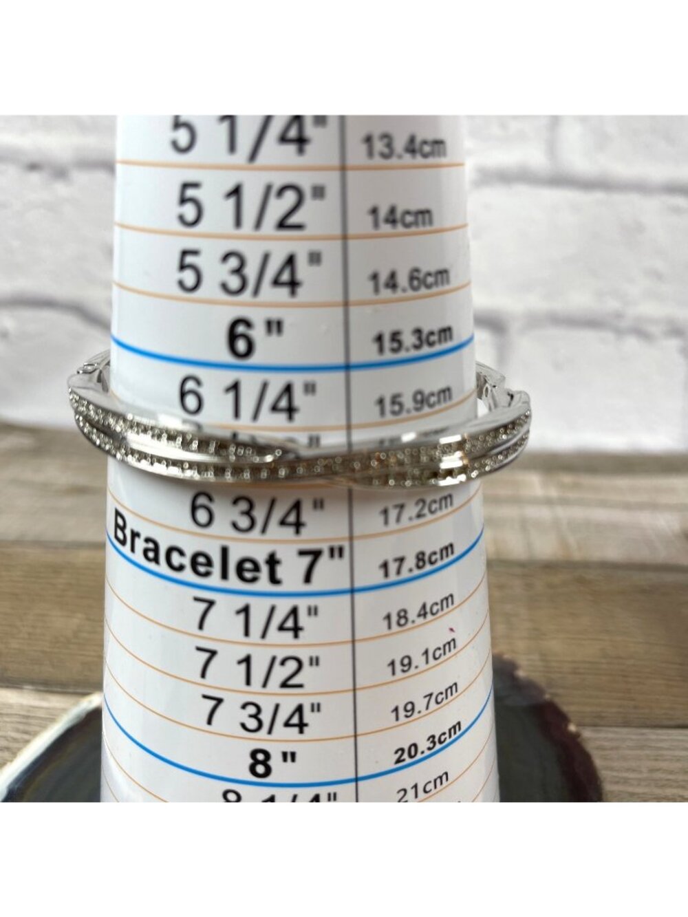 Swarovski Crystal Retired Rhodium Plated Crystal Twist Bangle Bracelet Box VTG - Picture 10 of 13